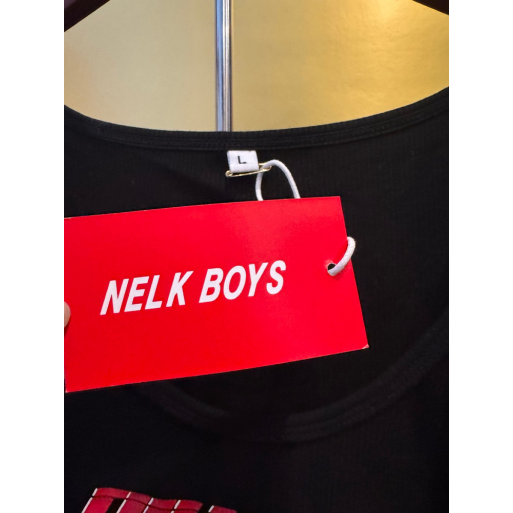 Women's FULL SEND Nelk Boys Cropped Tank Top L Large NWT - Picture 2 of 3